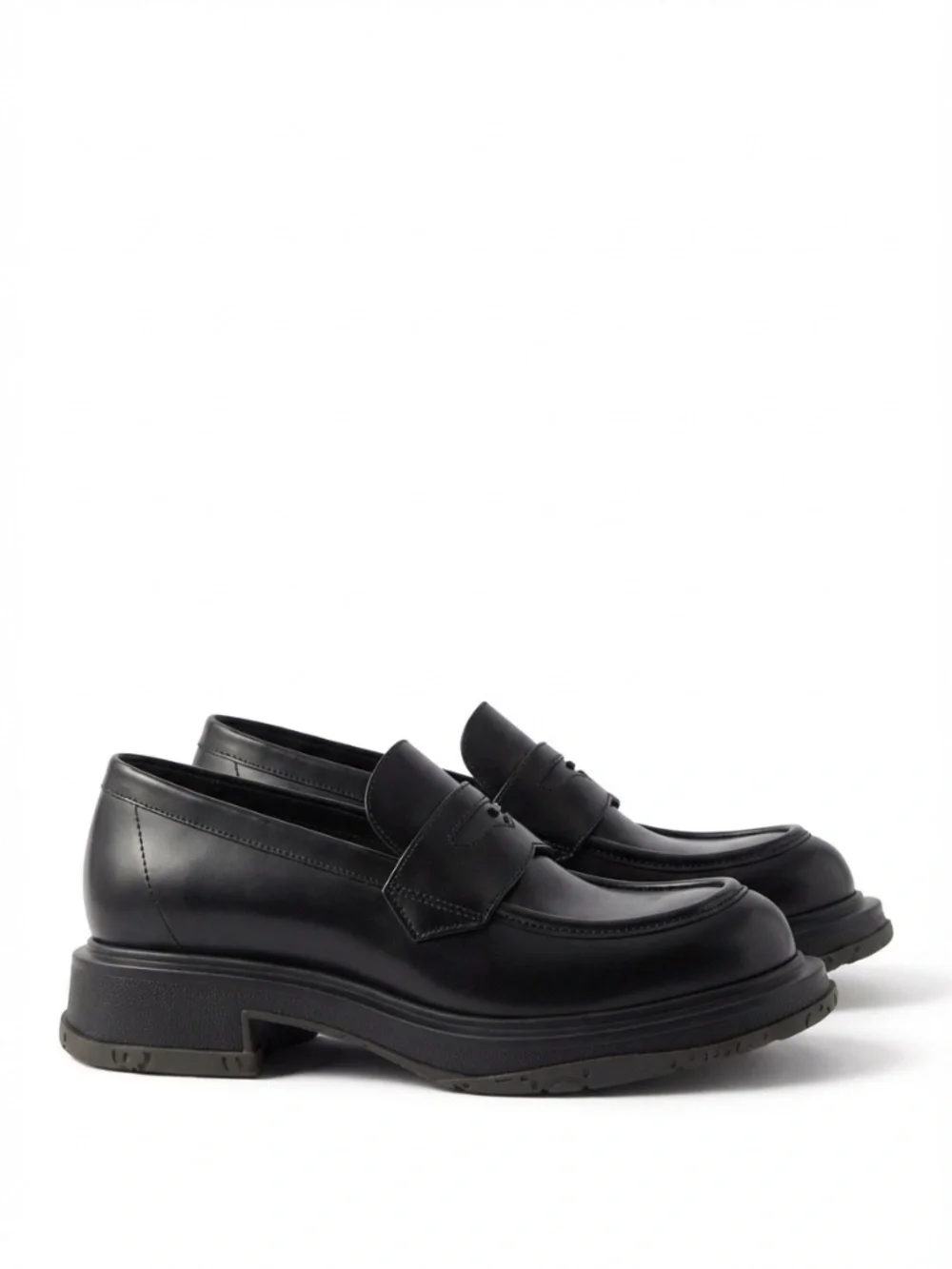 GUCCI Men's Black Leather Loafer W/ Tonal Logo Size 10 (US) NEW 851396 AADEO